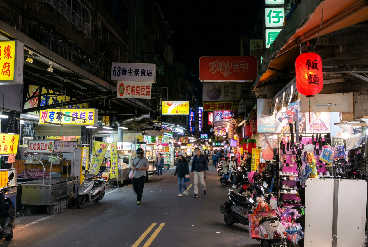 新埔裕民街夜市，匯聚眾多在地老字號美食與宵夜首選
