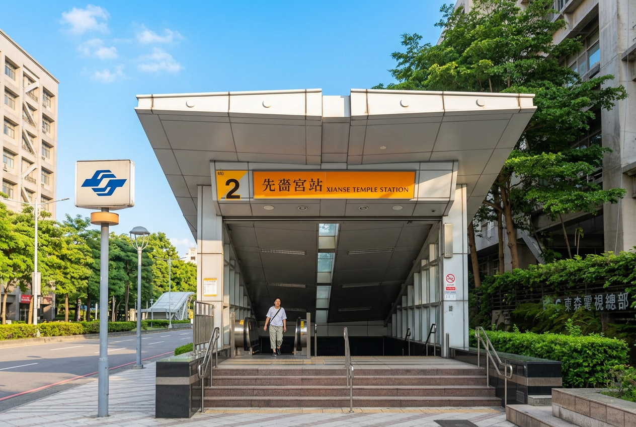 捷運先嗇宮站出口,二重左岸中和新蘆線最近捷運站