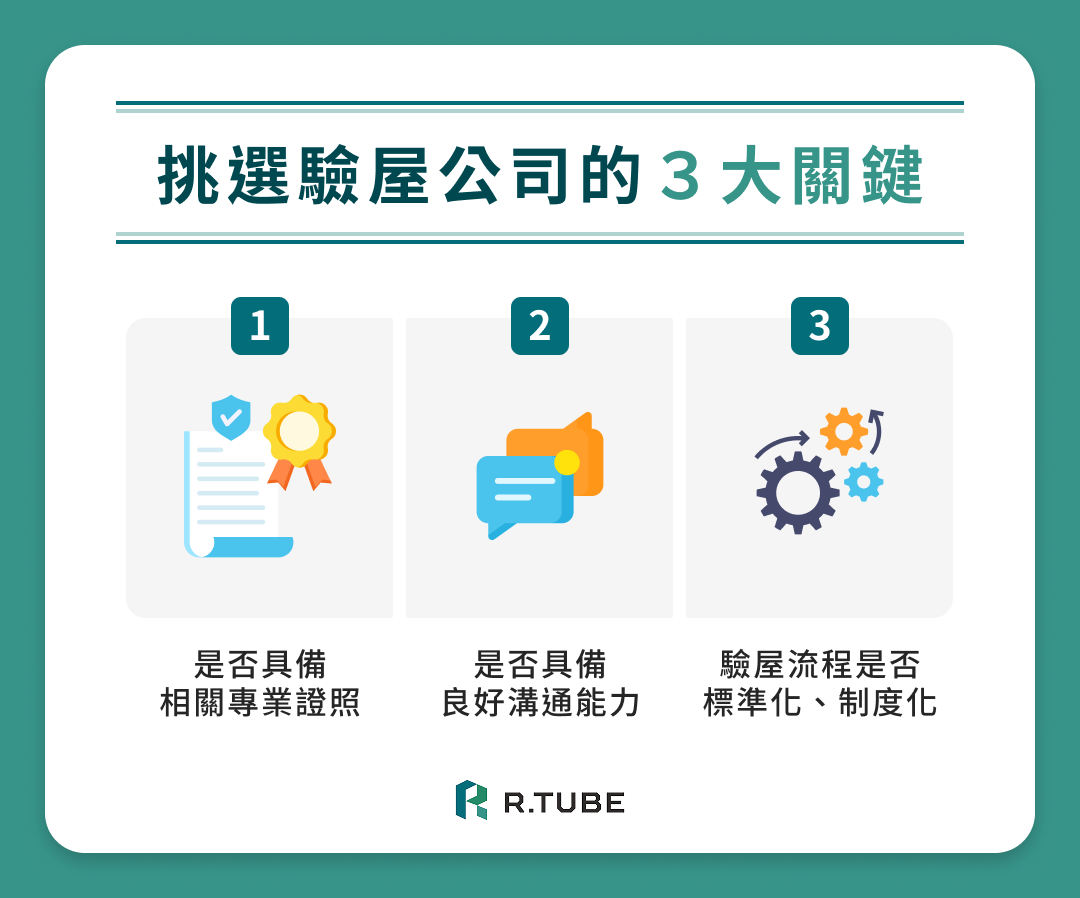 挑選驗屋公司的 3 大關鍵