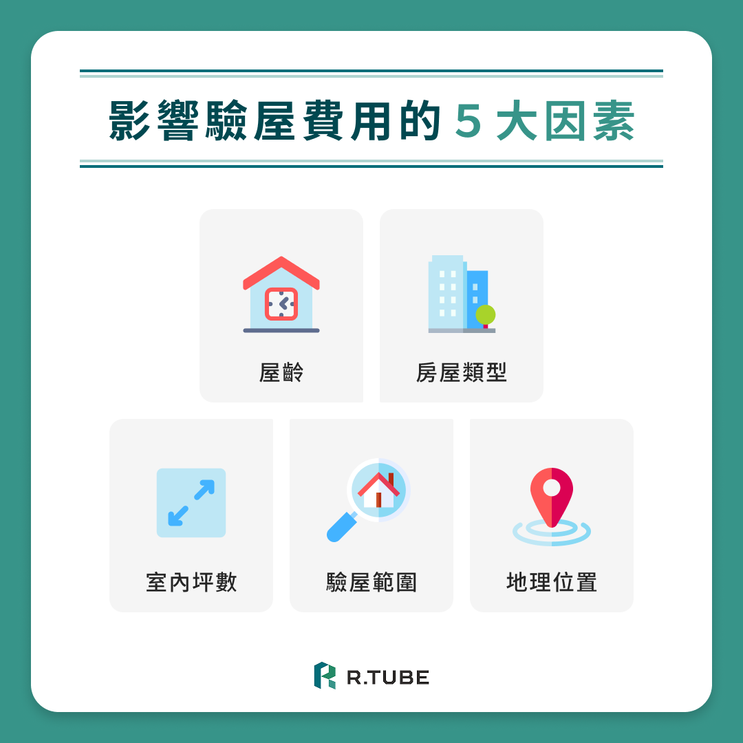 影響驗屋費用的 5 大因素