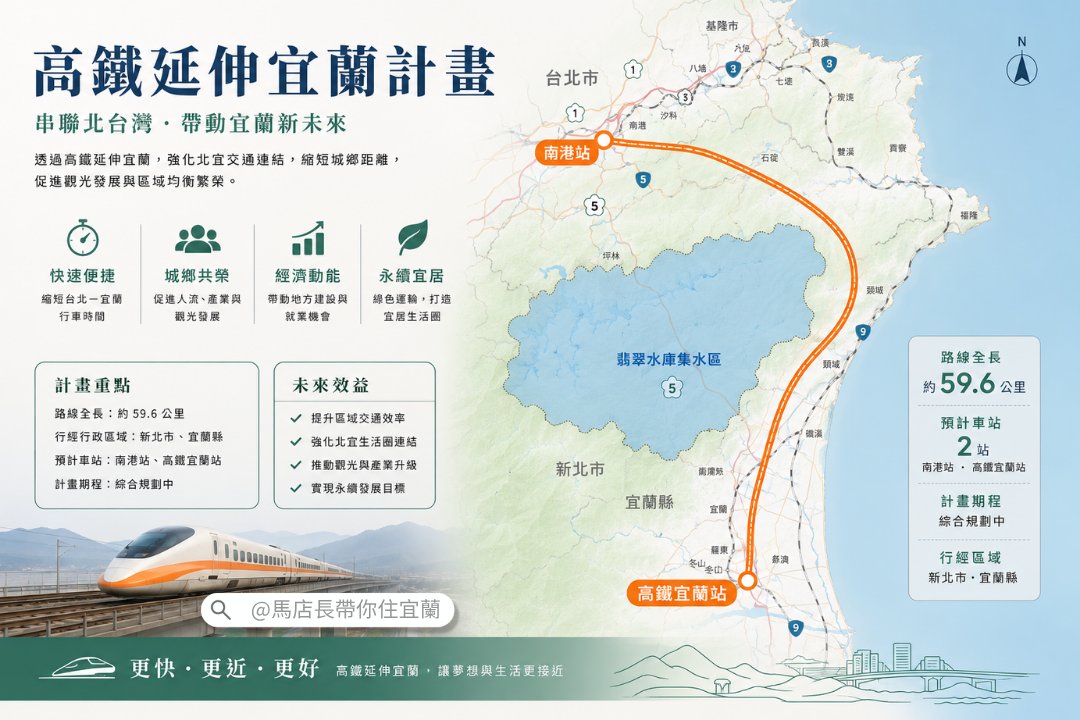 宜蘭高鐵特定區×大羅東徵收:重大建設正在改寫哪裡的土地價值?