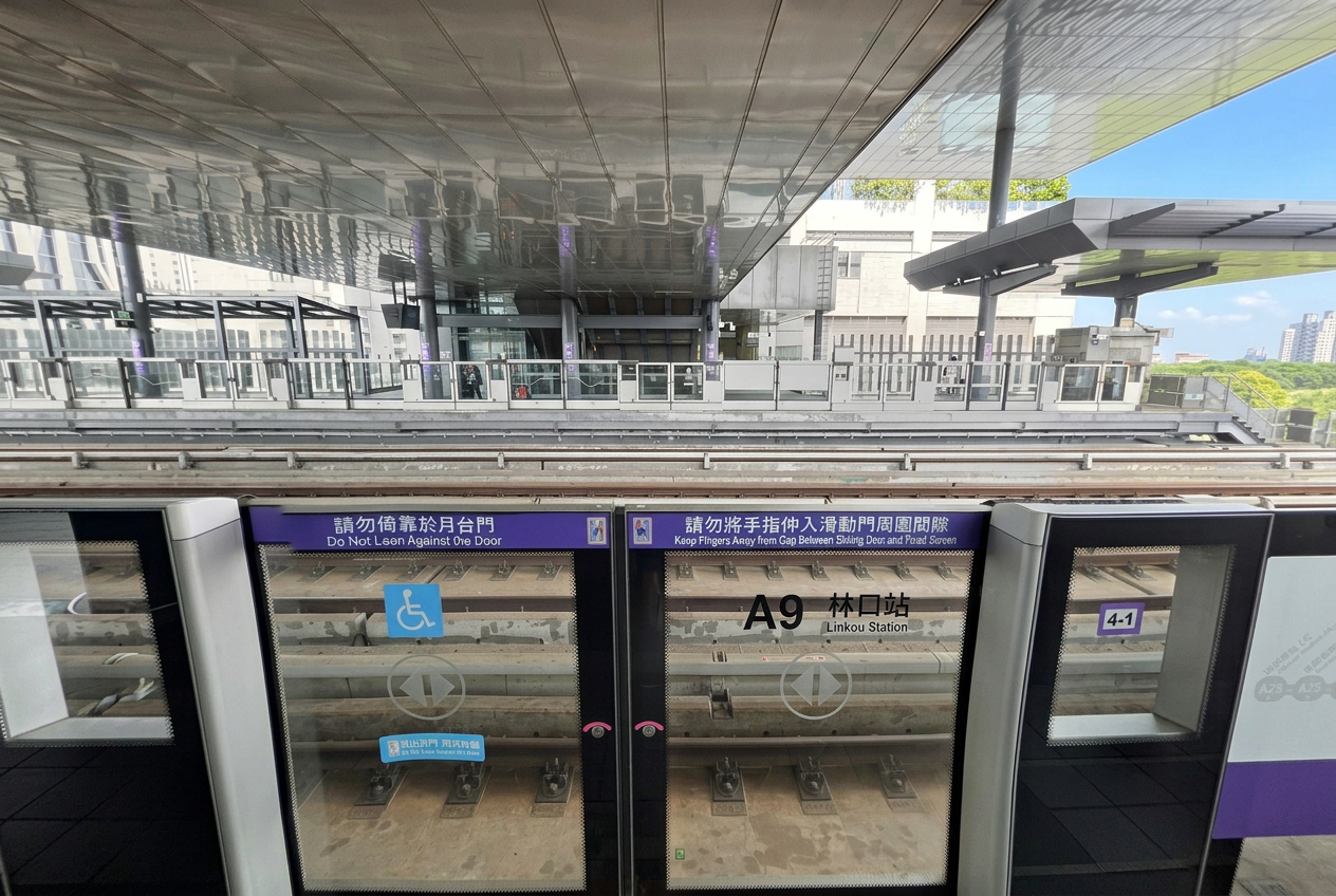 機捷 A9 站往林口家樂福商圈步行路段，最後一哩路實際動線