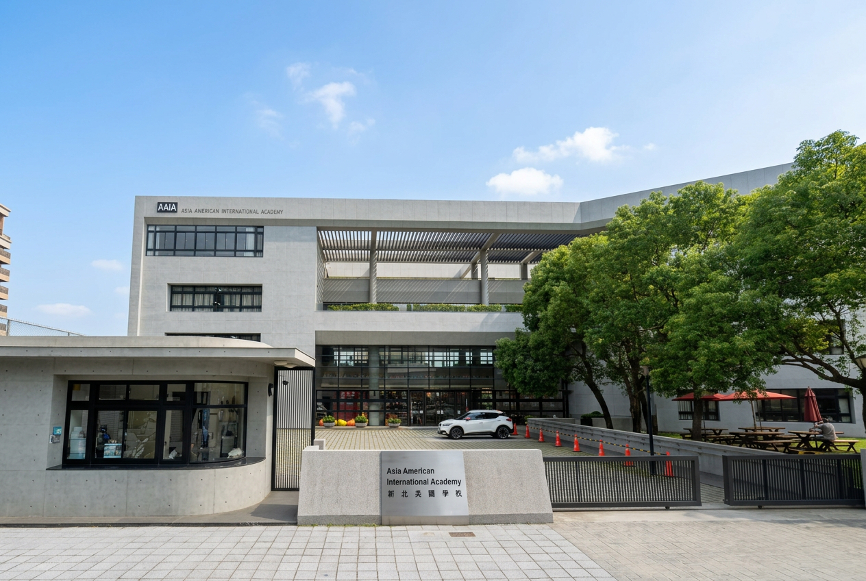 屬林口區頂級國際學校，採美國學制＋AP 課程、全英語教學，多數學生畢業後進入美加前段大學，但入學門檻高（需外國籍護照＋英語測驗）、學費貴，且校車為主、無住宿，適合預期未來出國讀大學的家庭；校址在文化北路一段，離交流道與昕境商圈車程約5～10分鐘，接送與購物方便，但周邊多國際學校、通勤時段車流較多。