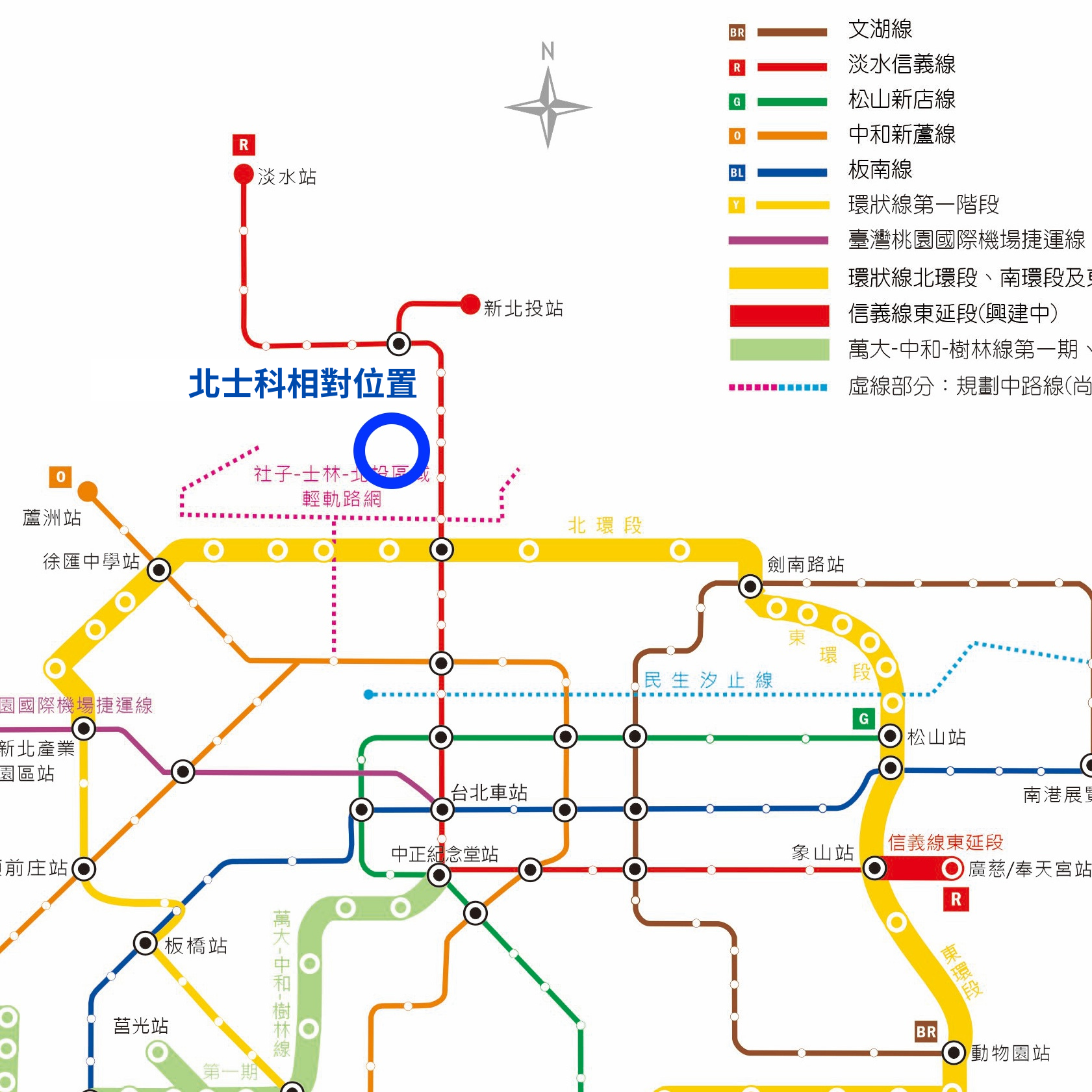 北士科的周邊交通