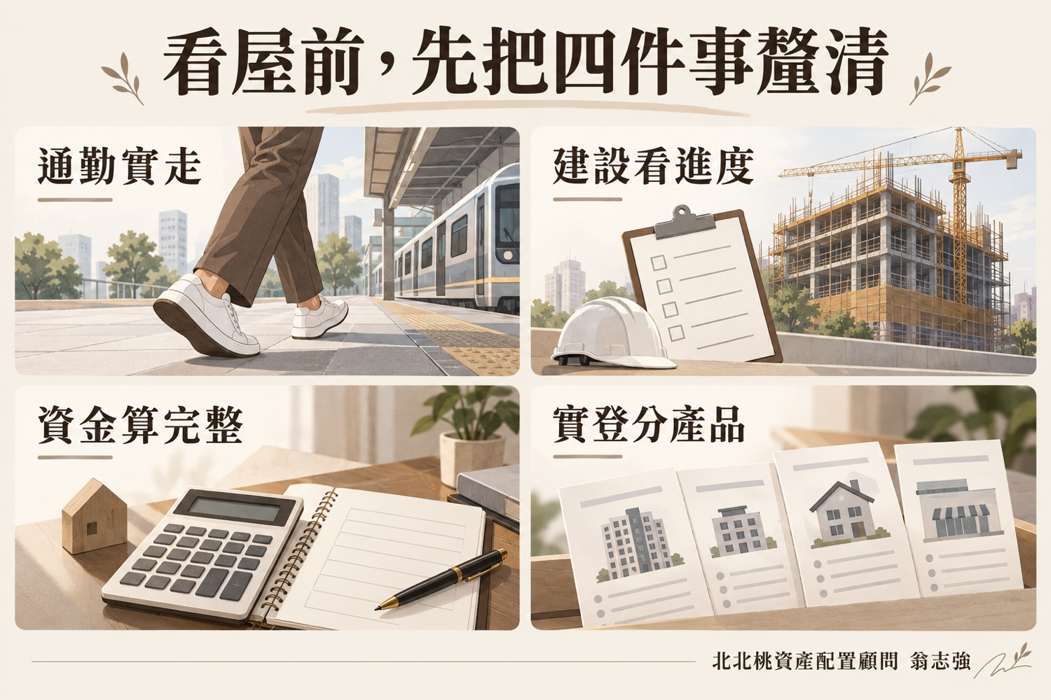 首購換屋族A7看屋前四項檢核(翁志強|A7重劃區×北北桃資產配置)