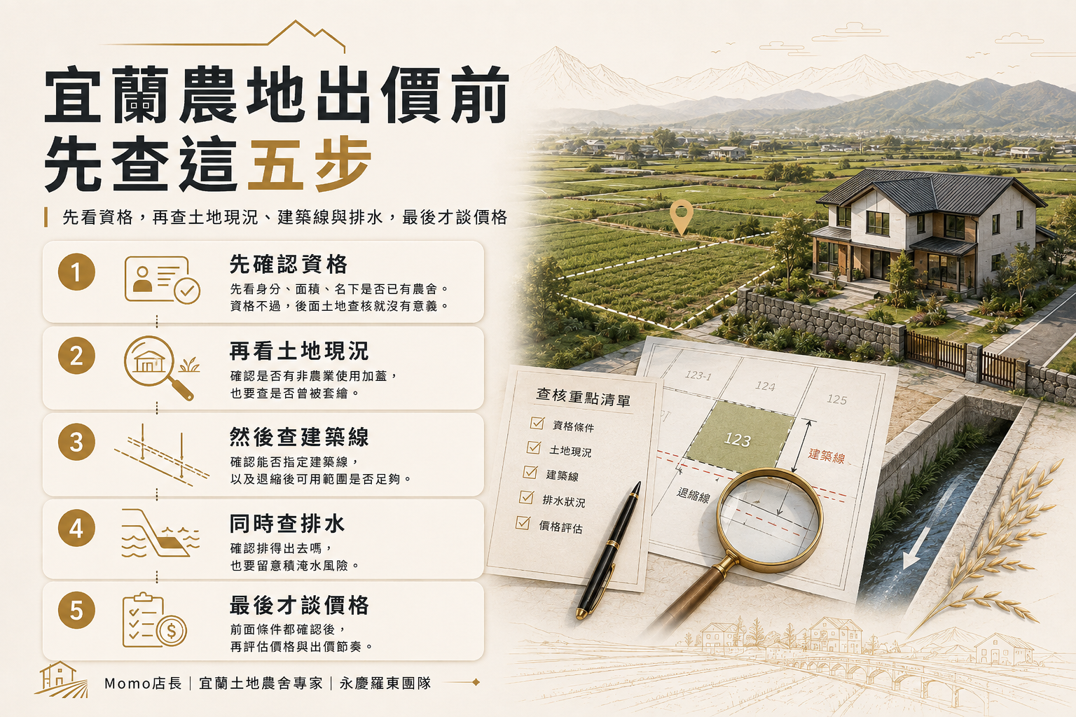 宜蘭農地出價五步攻略
